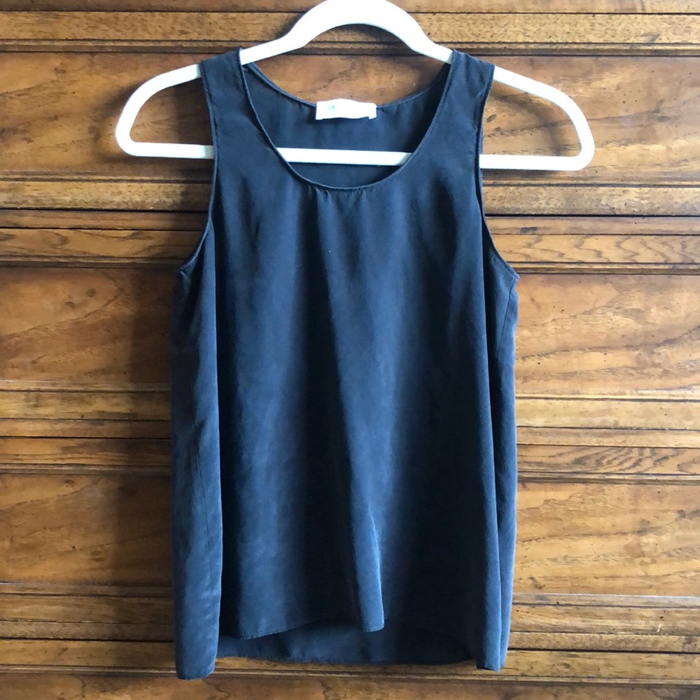Everlane Black Silk Tank